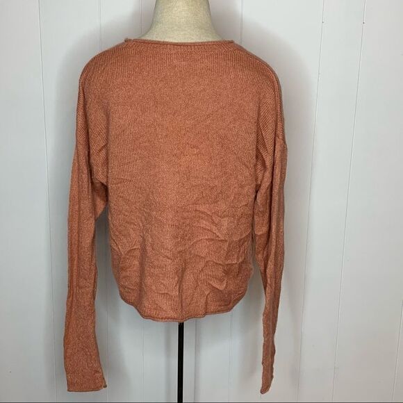 Cashmere Sweater Madewell Pullover Crewneck Patch Pockets Size Medium - Picture 4 of 6